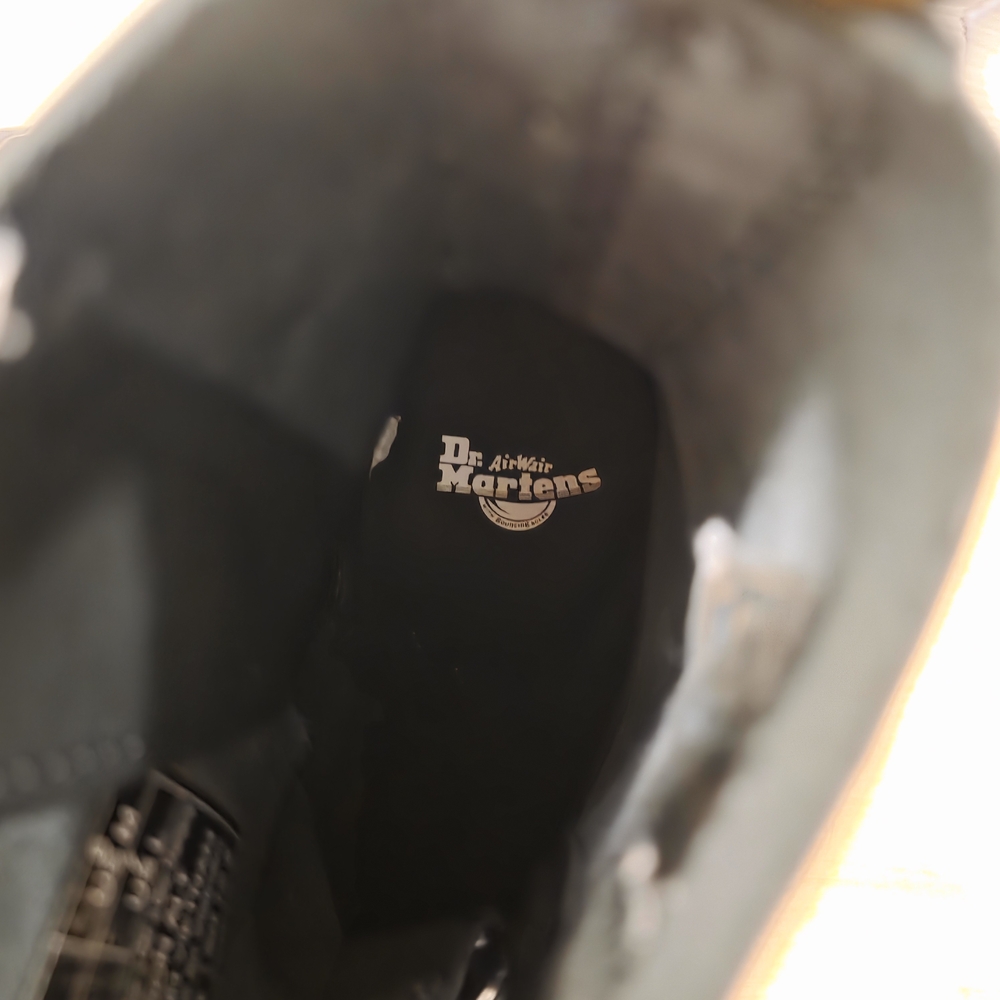 Dr. Martens Women's Black Leather Jadon Toe Gaurd Platform Lace Up Boots Size 7 - Picture 11 of 11